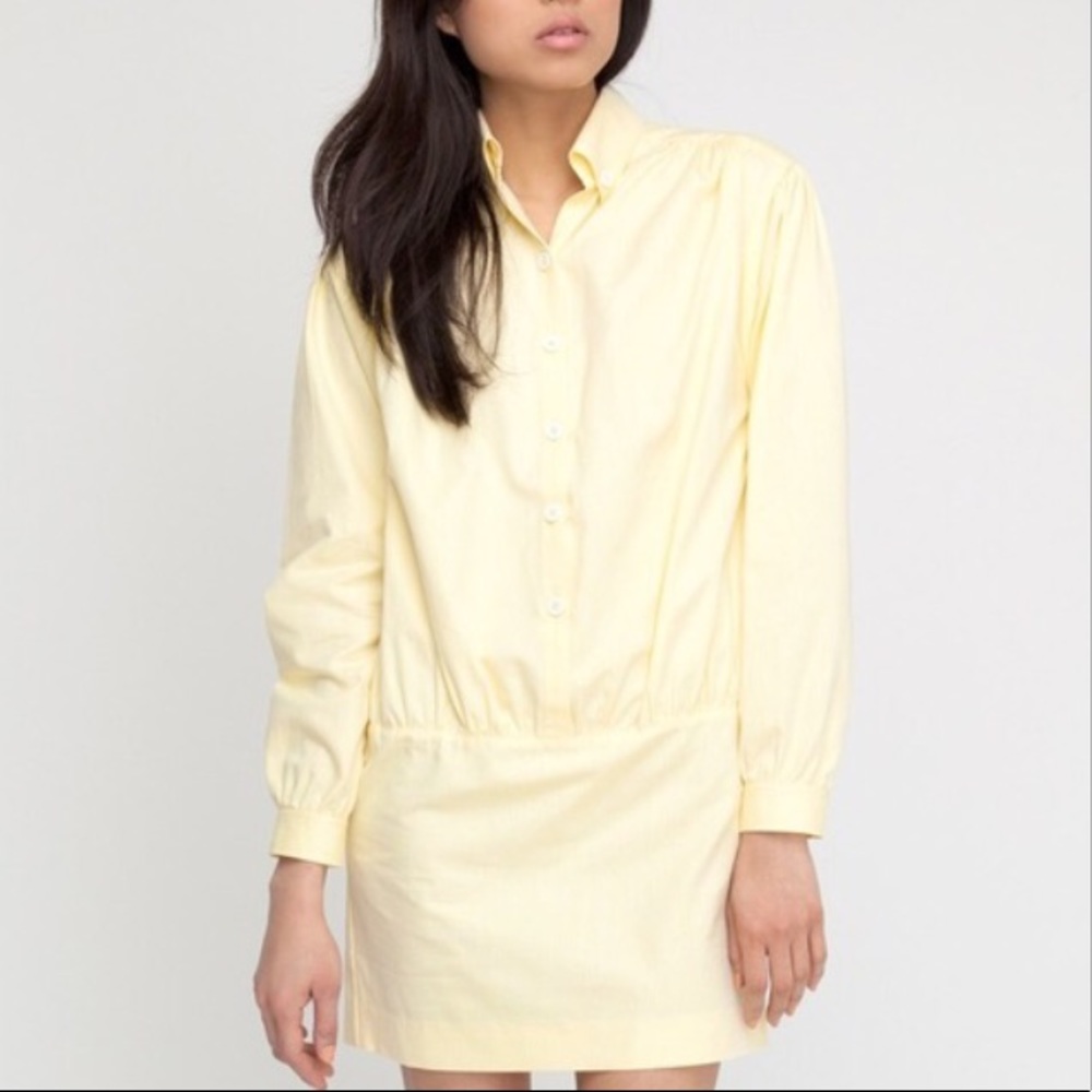 Thom Dolan yellow cotton Deck minidress